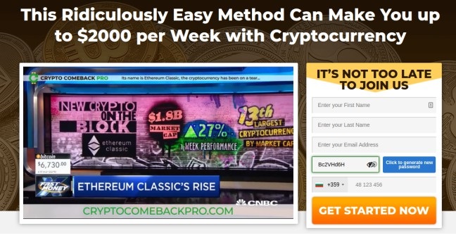 Crypto Comeback Pro Review