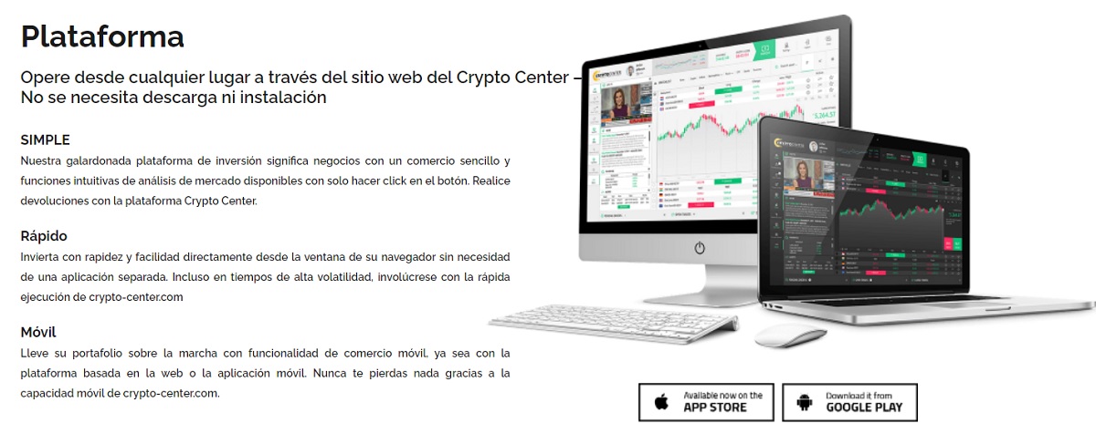 Crypto Center Plataformas de negociación