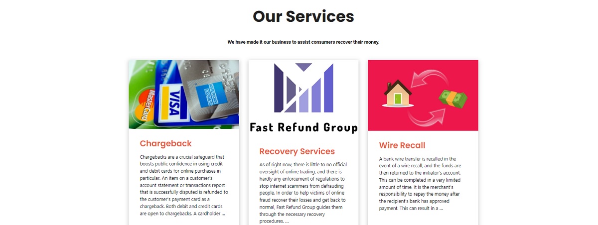 Fast Refund Group services