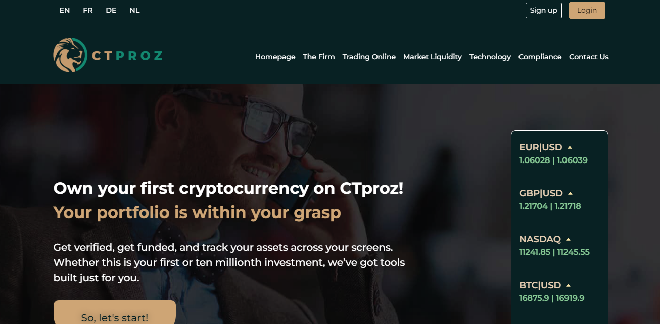 CTproz trading platform