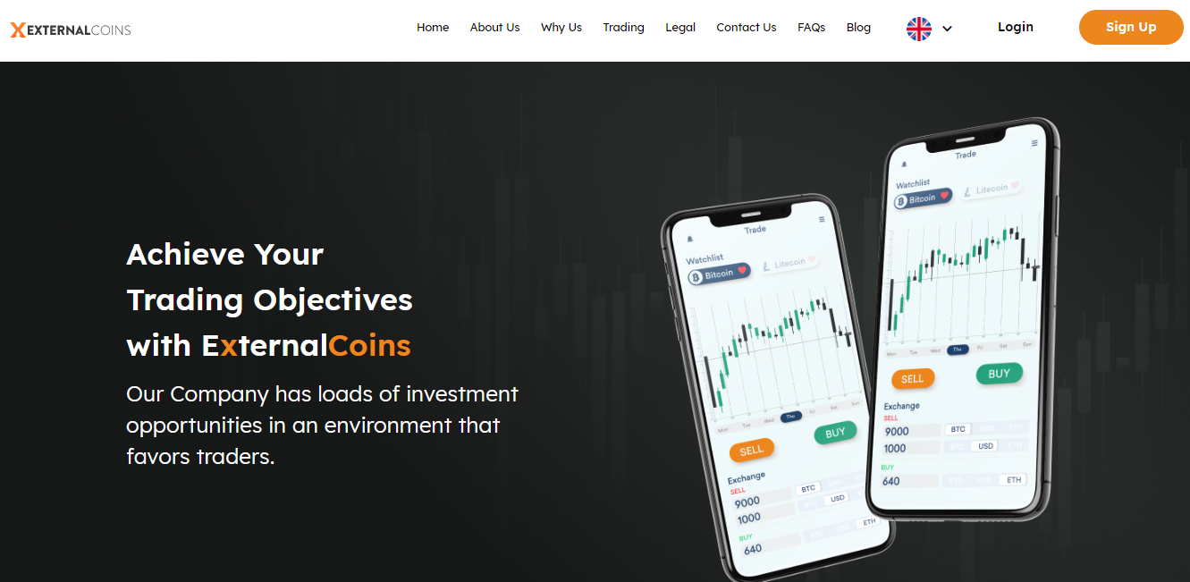 External Coins trading platform