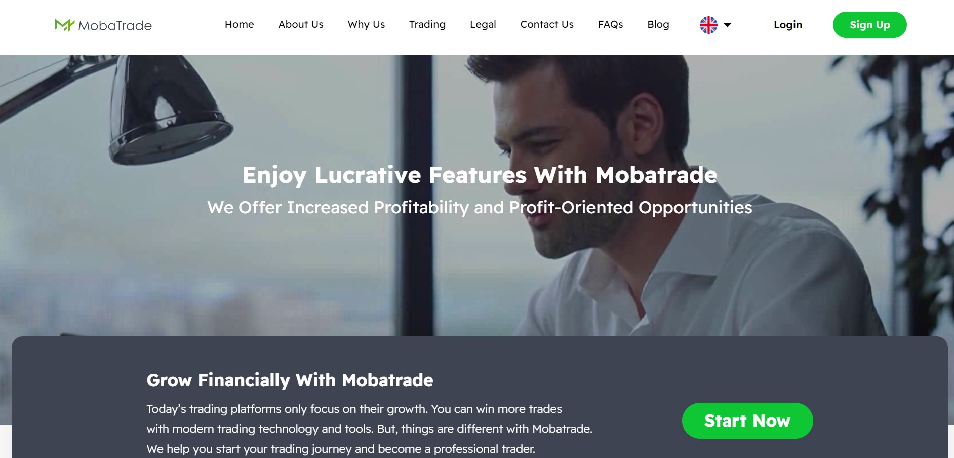 Mobatrade website