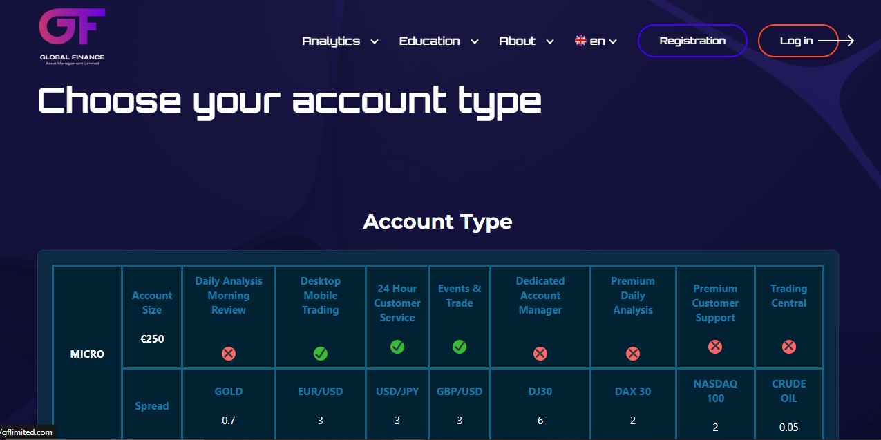 Global Finance Limited Accounts